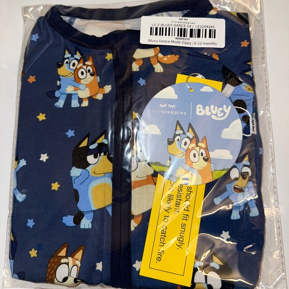 Little Sleepies Bluey size 6-12 months NWT - Picture 1 of 1